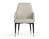 Modrest Duval Modern White & Grey Dining Chair - Home Elegance USA