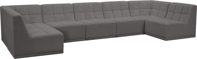 Relax - Modular Sectional 7 Piece - Gray - Home Elegance USA