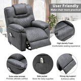 Orisfur. Power Lift Chair with Adjustable Massage Function, Recliner Chair with Heating System for Living Room Home Elegance USA