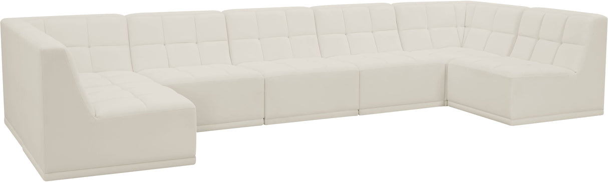 Relax - Modular Sectional 7 Piece - Cream - Home Elegance USA