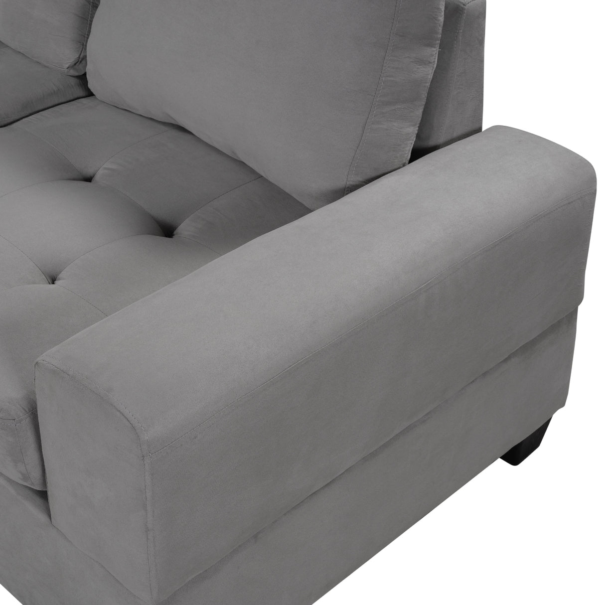 Orisfur. Modern Sectional Sofa with Reversible Chaise, L Shaped  Couch Set with Storage Ottoman and Two Cup Holders for Living Room - Home Elegance USA