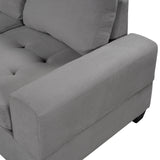 Orisfur. Modern Sectional Sofa with Reversible Chaise, L Shaped  Couch Set with Storage Ottoman and Two Cup Holders for Living Room - Home Elegance USA