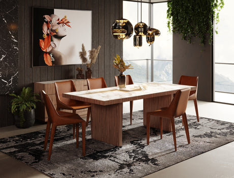 Vig Furniture Nova Domus Bailey- Modern Walnut Rectangular Dining Table