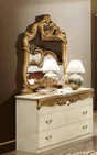 Barocco Single Dresser In Ivory-Gold - Baroccosdresserivg | ESF