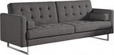 Vig Furniture - Divani Casa Bauxite Modern Grey Fabric Sofa Bed - Vgmb1471-Gry-Bed