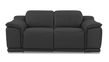 Global United Genuine Italian Leather Power Reclining Loveseat