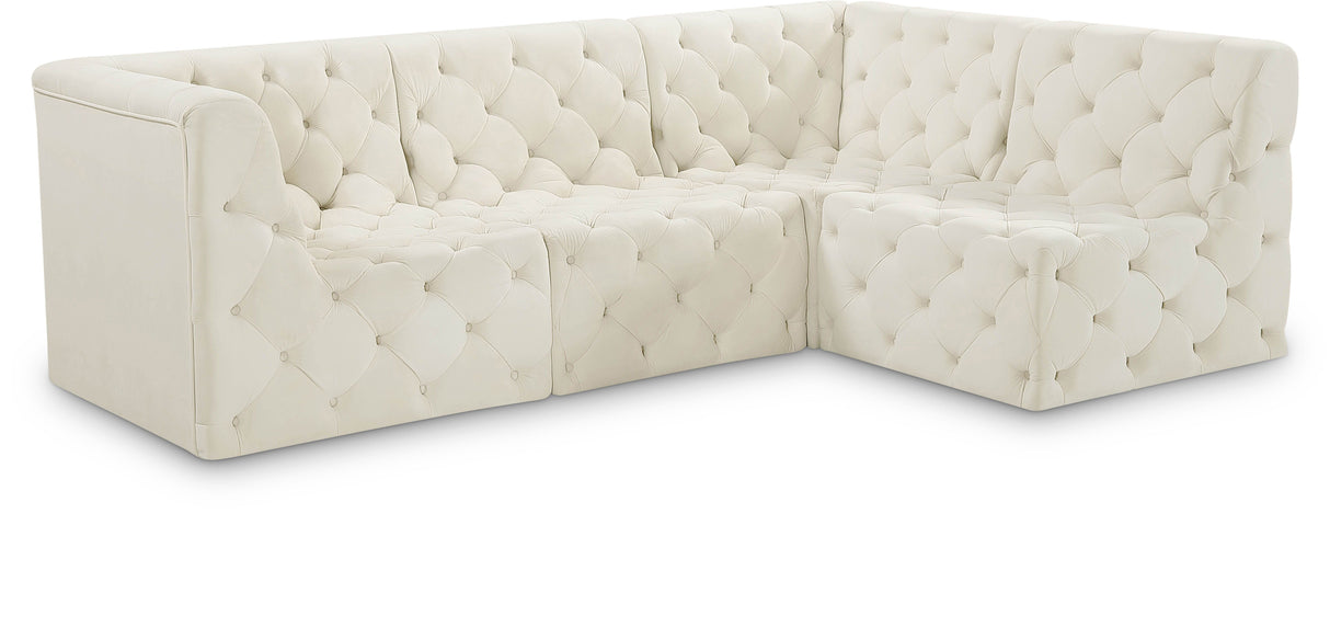 Tuft - Modular Sectional 4 Piece - Cream - Home Elegance USA