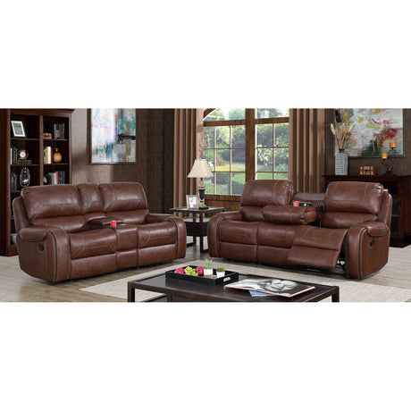 Walter - Sofa & Loveseat - Brown - Home Elegance USA