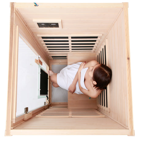 One person far infrared sauna room