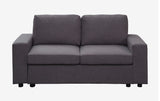 Brenton Loveseat in Dark Gray Linen | Home Elegance USA