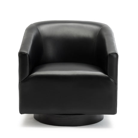 Garland Black Wood Base Swivel Chair - Home Elegance USA