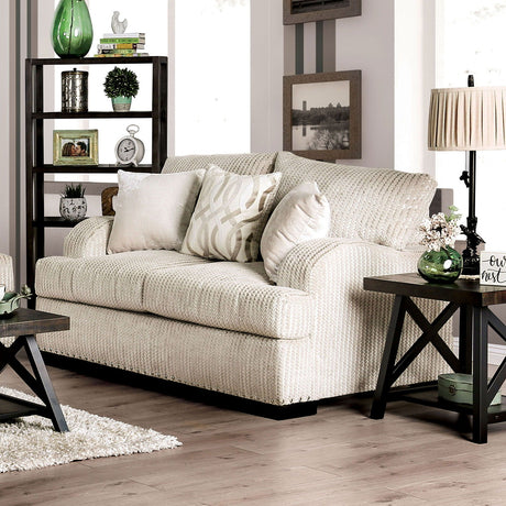 Zayla - Sofa & Loveseat - Golden Ivory - Home Elegance USA