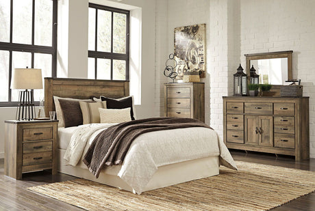 Trinell - Panel Bedroom Set With Fireplace Option - Home Elegance USA