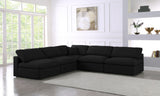 Serene - Cloud 5 Piece Modular Sectional - Black - Home Elegance USA