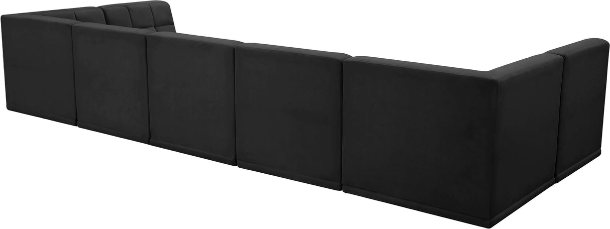 Relax - Modular Sectional 7 Piece - Black - Home Elegance USA