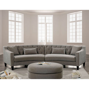 Sarin - Sectional & Ottoman - Warm Gray