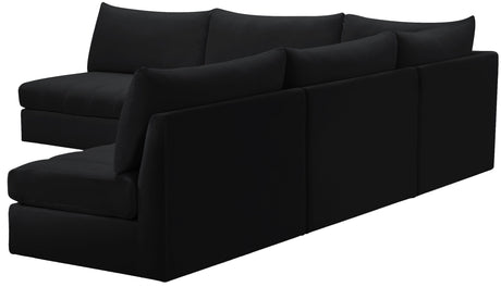 Jacob - Modular Sectional 5 Piece - Black - Home Elegance USA