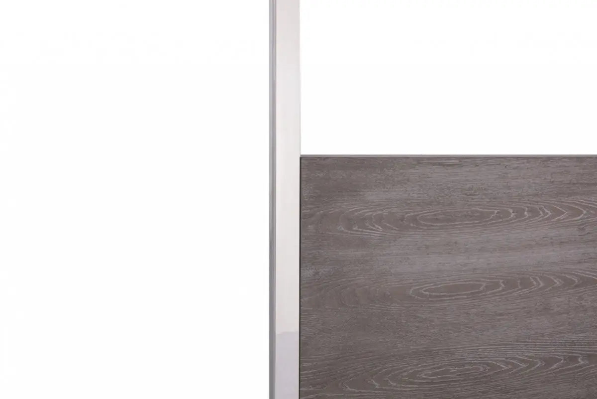 Vig Furniture - Modrest Arlene Modern Grey Elm & Stainless Steel Canopy Queen Bed - Vgvcbd008A