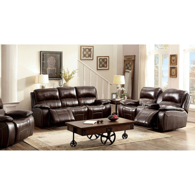 Ruth - Sofa & Loveseat - Brown - Home Elegance USA