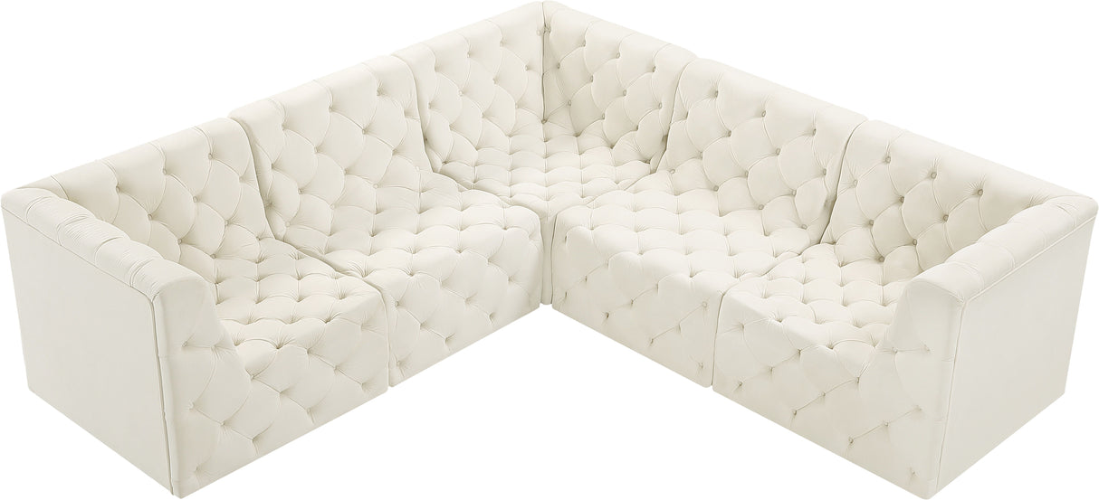 Tuft - Modular Sectional 5 Piece - Cream - Home Elegance USA