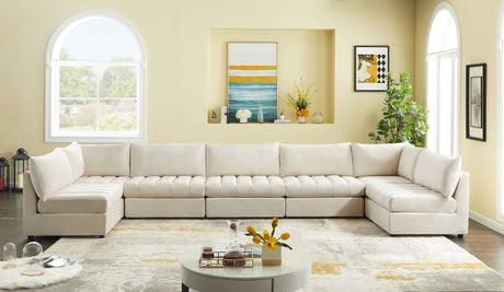 Jacob - Modular Sectional 7 Piece - Cream - Home Elegance USA