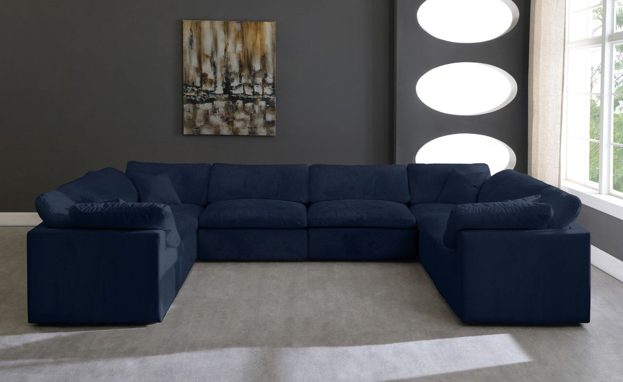 Cozy - Modular Sectional Cloud - Navy - 634Navy - Sec8A - Home Elegance USA - 2