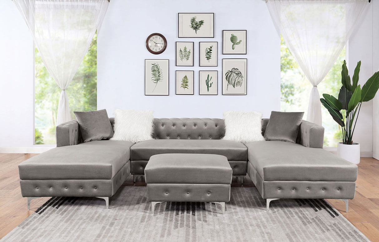 Ciabattoni - Sectional - Gray - Home Elegance USA