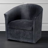 Eden Charcoal Swivel Chair - Home Elegance USA