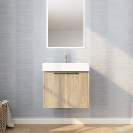 24 Inch Bathroom Vanity With Ceramic Basin  (KD-Packing)