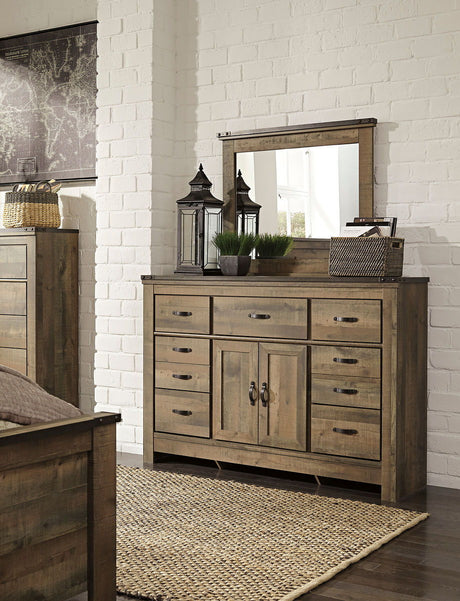 Trinell - Panel Bedroom Set With Fireplace Option - Home Elegance USA