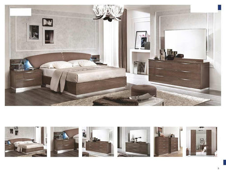 Esf Furniture - Platinum 4 Piece King Bedroom Set Drop Silver Birch - Platinumbedks-4Set