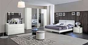 Dama Bianca 4 Piece Queen Bedroom Set - Damabiancabedqs-4Set | ESF
