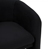 Modrest Kyle Modern Black Velvet Accent Chair - Home Elegance USA