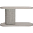Acosta Console Table Flaxen Oak & Woven Rope Pedestal | Bernhardt