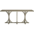 Albion Console Table Pewter Finish White Oak | Bernhardt