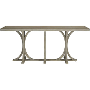 Albion Console Table Pewter Finish White Oak | Bernhardt