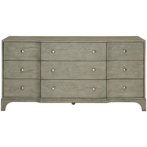 Albion Dresser Pewter Oak 9-Drawer Breakfront Traditional Storage | Bernhardt