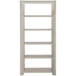 Arlyn Etagere with Oval Shaped Legs & Flaxen Oak Finish | Bernhardt Interiors | Modern Rustic Design