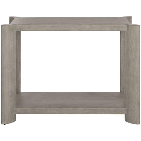 Arlyn Nightstand Flint Finish with Oval Legs, Drawers & Shelf | Bernhardt