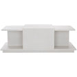 Arnette Cocktail Table in Multilevel Oak in Linear White – Bernhardt