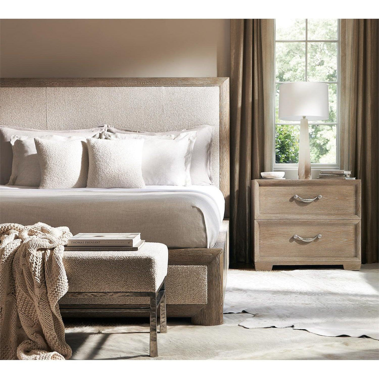 Bernhardt Aventura Upholstered Panel Bed - Home Elegance USA