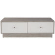 Avenue 49-Inch Cocktail Table Greige Oak & White Lacquer – Bernhardt