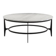 Avondale Cocktail Table Faux Marble Top & Blackened Steel – Bernhardt