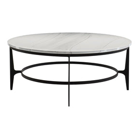 Avondale Cocktail Table Faux Marble Top & Blackened Steel – Bernhardt