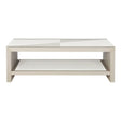 Axiom Cocktail Table Linear White & Gray Veneer – Bernhardt