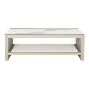 Axiom Cocktail Table Linear White & Gray Veneer – Bernhardt