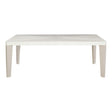 Axiom Transitional Extendable Rectangular Dining Table Linear White & Gray | Bernhardt