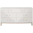 Axiom Seven-Drawer Dresser Linear White & Gray | Bernhardt