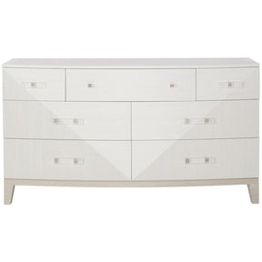 Axiom Seven-Drawer Dresser Linear White & Gray | Bernhardt
