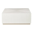 Axiom Square Cocktail Table Linear White & Gray Veneer – Bernhardt